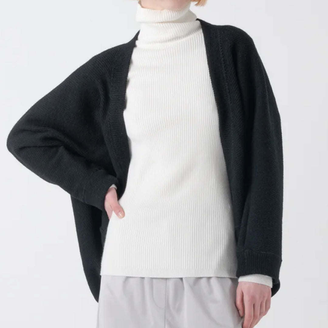 【COGTHEBIGSMOKE】KRISTA BOLERO / CHUNKY RIB JERSEY BLACK