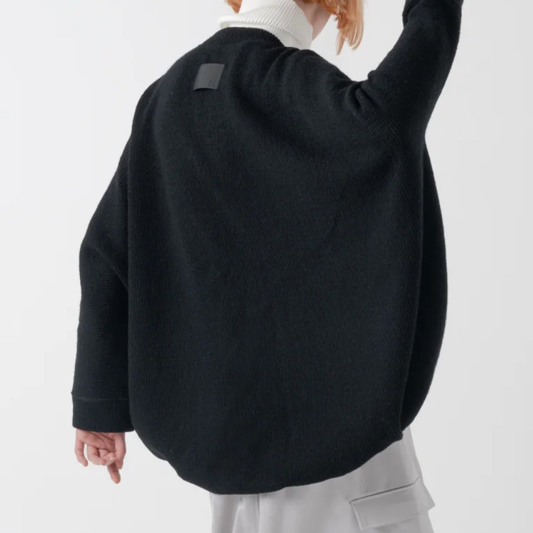 【COGTHEBIGSMOKE】KRISTA BOLERO / CHUNKY RIB JERSEY BLACK