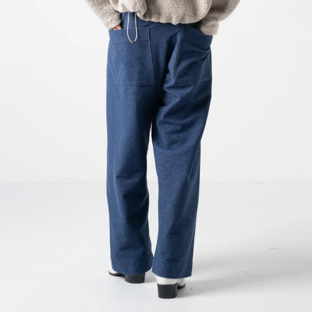 【COGTHEBIGSMOKE】KASSIDY DOUBLE TUCK TROUSERS INDIGO