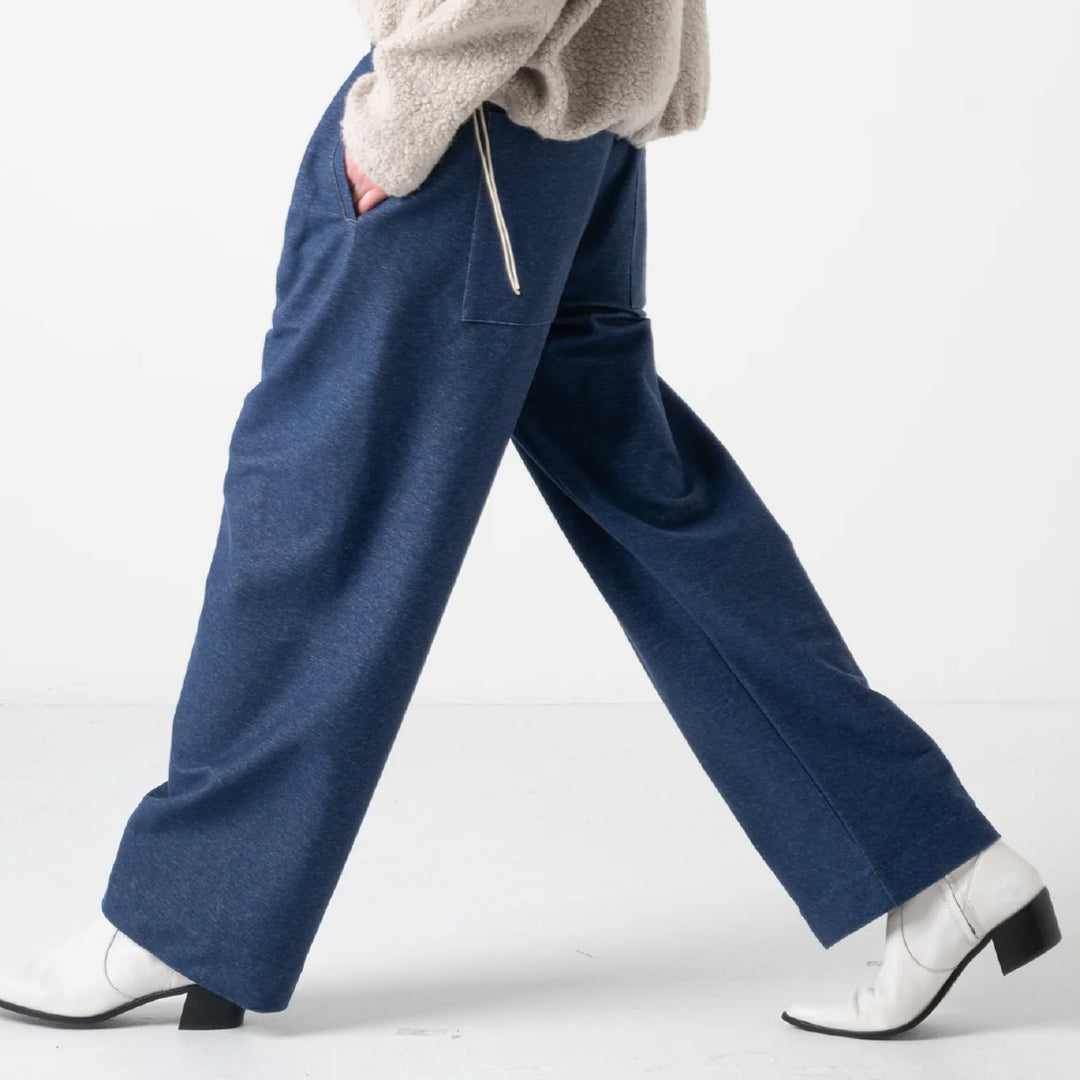 【COGTHEBIGSMOKE】KASSIDY DOUBLE TUCK TROUSERS INDIGO