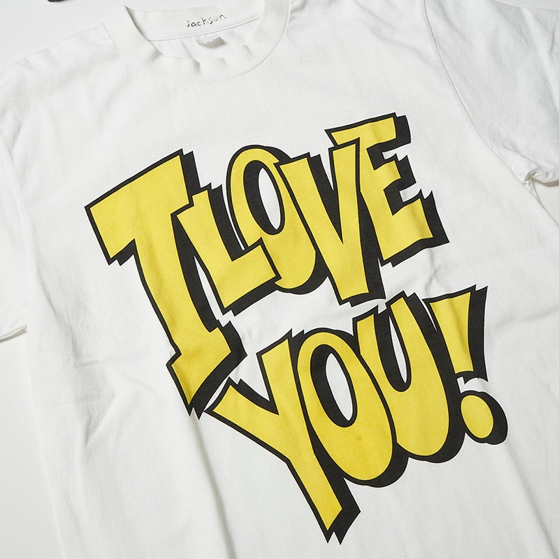 I LOVE YOU！ Tee White/Yellow