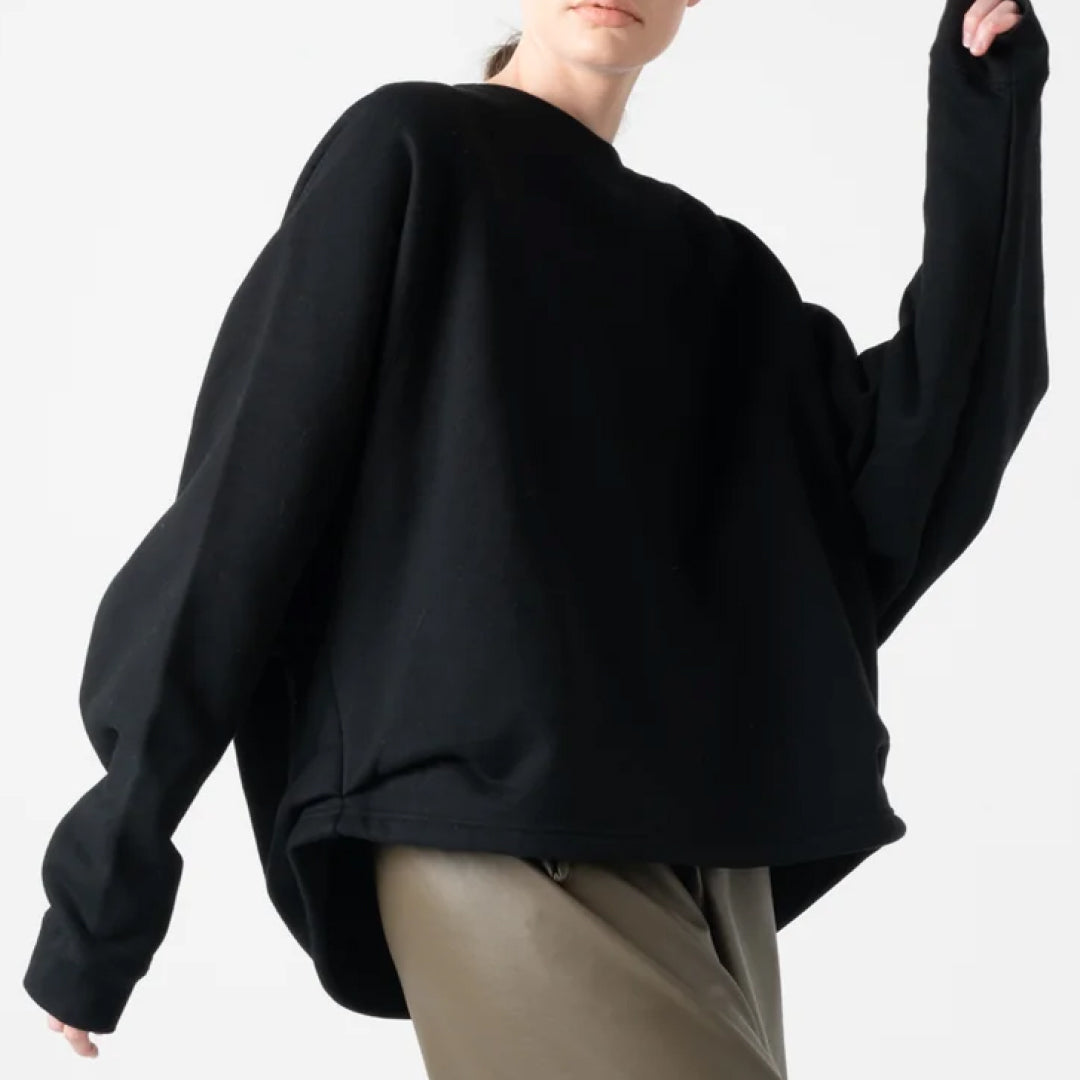 【COGTHEBIGSMOKE】KAYA TUCKED HEM TOP BLACK